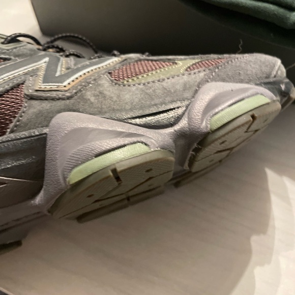 New Balance Men’s 9060 Dark Moss Sneakers - Picture 5 of 16